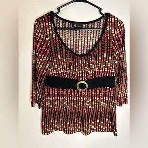 AB studios multi colored blouse